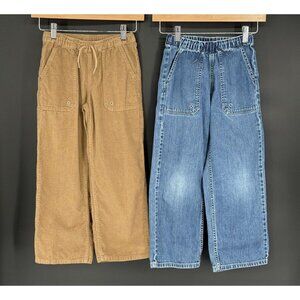 Hanna Andersson Kids Lot of 2 Corduroy & Denim Pants Size 130 (7-8) Unisex